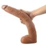 Beginner AñāĹ Massager 15.5 Inch Dual Density Silicone Massage Hands-Free Womens Toys for Life-Like Experience (Flesh) Thrusting Plug
