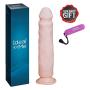 9 Inches Flexible Realistic Harnessable with Suction Cup Bendable for Women Dildo with Flared Suction Cup Base for Hands-Free Play, Adult Toy for Man and Women