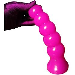 Anal Plug Dildo Penis Soft Adult Sex Toys, 9 Inch Long, Strong Suction Cup (Purple)