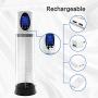 Electric Automatic Penis Pump, Rechargeable Penis Enlarger Silicone Vacuum Pump, Powerful Penis Enlargement Extender Clear Cylinder Seal