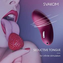 SVAKOM Echo Mini Rechargeable Luxury Women Clitorial Vibe Clitorial Stimulation Vibrator New Sex Toy Female Fetish Toys for Women Stimulator Foreplay G-spot Masturbation for Students(Violet/Pink