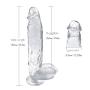 InvincibleFun Fun Toy 12 Inch Medical-Grade Crystal Glass Stick Straight Inside Soft Interactive Wand Couple Role Play - Like Skin Smooth Scene Props Swell