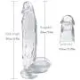 CharmingNight Home Bedroom 12 Inch Medical-Grade Crystal Glass Stick Straight Inside Soft Comfort Wand Couple Role Play - Massaging Wand Body Relax Pleasure Bedding