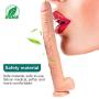 16.93-inch Lifelike Realistic Dildo with Powerful Suction Cup - Fake Penis Female Hands-Free Massage Toys