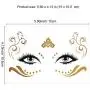 Konsait 8 Sheets Face Tattoo Sticker Metallic Temporary Transfer Tattoo Waterproof Face Jewels for Women Girls Make Up Dancer Costume Parties, Shimmer Glitter Gold Tattoos,Scale Tears Butterfly Freckl Konsait 8 Sheets Face Tattoo Sticker Metallic Temporary Transfer Tattoo Waterproof Face Jewels for Women Girls Make Up Dancer Costume Parties, Shimmer Glitter Gold Tattoos,Scale Tears Butterfly Freckl