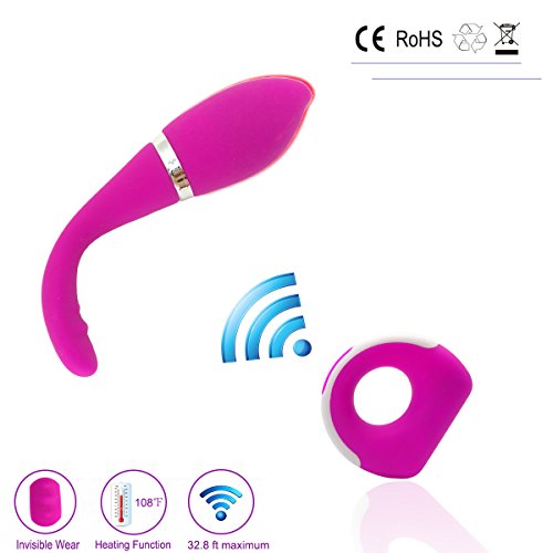 YomeGarden Wearable Wireless Remote Control Bullet Egg Vibrator with Heating 10 Powerful Speed Silicone G Spot Stimulator Vibrant Waterproof & USB Rechargeable Adult Sex Toy for Women and Couples