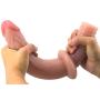 MLSice Unisex Huge Big Anal Dildo Handle Butt Plug Big Long Penis Anal Plug Manhandler Penis Massage Anus Vaginal Stimulate Gay Erotic Toy Sex Shop 12 Inch - Flesh
