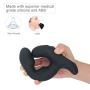Male Prostate Anal Vibrators Unisex Massager with 12 Stimulation Patterns and 2 Powerful Motors, SXOVO Wireless Remote Vibrating G-spot Waterproof Smooth Silicone Sex Toy for Men, Women and Couples