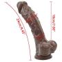 WYSXQ 9.45 Inches Wearable Strap On Cup Adjustable Belt Brown Meimeide