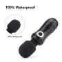 KONERLE Wand Massager for Back and Shoulder,Mini Cordless Massager,USB Recharge, Waterproof,Travel Massage Black