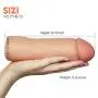 TOPCO SALES Tommy Gunn Be Him Cyberskin Penis Extension, Cock sleeve, Size and pleasure Enlager&Enhancer, Proven body-safe Stretchy Material, Ultra-soft, Water-based Lube Applicative for Men & Couple