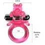 Vibrating Cock Ring Penis Erection Aid for Stronger Orgasms with Vibrator for Clitoral Stimulation Sex Toy