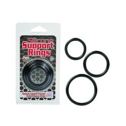 Silicone Support Rings, Black