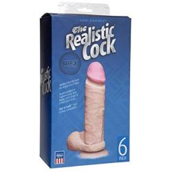 Doc Johnson DJ0276-01-BX The Realistic Ur3 Cock, 6 Inch