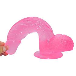 Full Huge Realistic Dicks Lifelike Soft Wand Stick for Women-Pink-xiaochehuo1