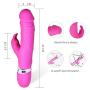 Wushuangyu Handheld Realistic Waterproof Massager, Skin Friendly Silicone, 7 Kinds of Silent Vibration Mode - USB Charging - Relieve Muscle Pain. - Vibrant Toy