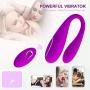 XSEXO Wireless Remote Rechargeable Mini Finger Massager, USB Waterproof U-Shaped Massager (Purple)