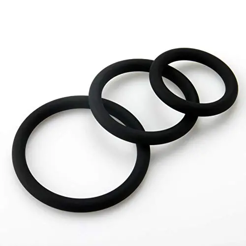 LeLuv Thin Round Smooth Cock Ring 32mm, 40mm, 50mm Black Three Sizes 1.2 inch, 1.6 inch and 1.9 inch Inner Diameters LeLuv Thin Round Smooth Cock Ring 32mm, 40mm, 50mm Black Three Sizes 1.2 inch, 1.6 inch and 1.9 inch Inner Diameters