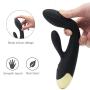 Computer LED New Vibrator-10 Speed USB Cable Rechargeable Weaterproof Mini Design for Bedroom, Patio, Garden, Gate, Yard, Parties, Wedding (Black)
