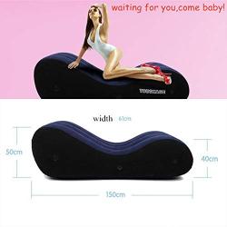 Portable Inflatable Sofa Wedge Pillow Climax Magic aid Position for Deeper Position Support PVC Flocking Bed Wedge Pillow for Couples Travel Exercise Bed Skills