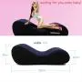 Portable Inflatable Sofa Wedge Pillow Climax Magic aid Position for Deeper Position Support PVC Flocking Bed Wedge Pillow for Couples Travel Exercise Bed Skills Portable Inflatable Sofa Wedge Pillow Climax Magic aid Position for Deeper Position Support PVC Flocking Bed Wedge Pillow for Couples Travel Exercise Bed Skills
