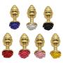 O-GAME Stainless Steel Amal Plug Rose Flower Decor Massage Male Female Erotic Toys