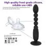 Lfcmf Home Supplies Ânāl Beads Vîb-Rát-Or Ânāl P-Lüg Pröstátê Massage B-Û-Tt-P-Lüg Silicone Women Men Ma-Sturba-Tion Relaxation Product (Color : Black)