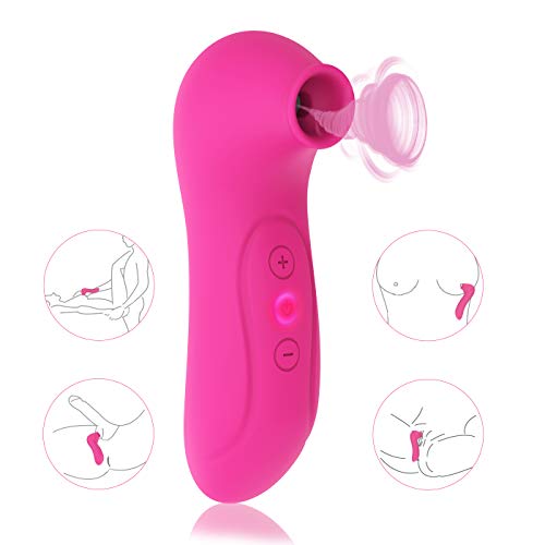 Clitoral Sucking Vibrator with 10 Intensities Modes for Women, Adorime Waterproof Rechargeable Quiet Clitoris Nipples Suction Stimulator Adult Sex Toys for Couples or Solo