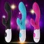 ❥WQIY Multispeed Rabbbit Waterproof Portable Cute Sucking Powerful Vinrator Massager for Travel - - Ultra-Quiet Design -G SPO-tt-er Six Tóys for Women Couples