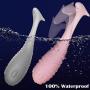 Manual Wand Massager for Relaxation, 8 Powerful Modes, Handheld, Cordless, Whisper Quiet, USB Rechargeable, Waterproof, Pink