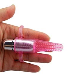 Mini Massager Finger Vibrator Finger Vibe Body Massager for Women - Pink