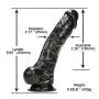 YYWJJ Realistic Artificial Flexible with Strong Suction Cup Huge Toys for Women Men YYWJJ