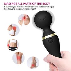 Handheld Cordless Powerful Electric Massager with 9 Vibration Modes, Full Body Massager, Waterproof Rechargeable Personal Massager, Sports Recovery and Relieve Muscle Ache