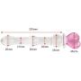 NewMaxer Pink Heart Crystal Glass Pleasure Wand Dildo Penis