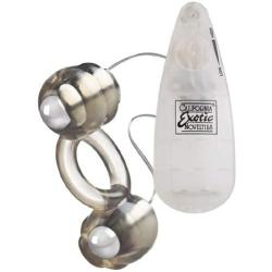 California Exotic Novelties Up! Spice It Up! Double Action Couples Ring 3, Gray