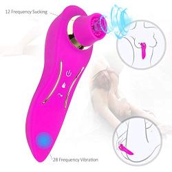 Cli^torial Sucking Toy for Women with 12 Sucking Modes Tongue Simulator Vibrating Toy Wearable Vibrant Toy for Women Pleasure