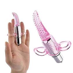 Mini Massager Finger Vibrator Finger Vibe Body Massager for Women - Pink