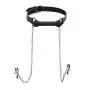 Strict Silicone Bit Gag with Nipple Clamps Strict Silicone Bit Gag with Nipple Clamps