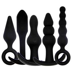 Haiya Silicone Handheld Massagers Anal Plugs Sex Product 6pcs/Set