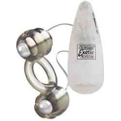 California Exotic Novelties Up! Spice It Up! Double Action Couples Ring 3, Gray