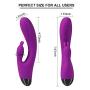 G Spot Rabbit Vibrator Anal Dildo Viberate Adult Toy for Clitoris Stimulation, OHYER Personal Massager Adult Sex Toys with 10 Vibration Modes Dual Motor Stimulator for Women or Couple （Purple）