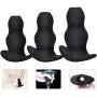 FeiGu 3PCS Medical Silicone Hollow Anal Butt Plug Set-Anal Sex Toys, Masturbation for Adults (S/M/L) FeiGu 3PCS Medical Silicone Hollow Anal Butt Plug Set-Anal Sex Toys, Masturbation for Adults (S/M/L)