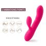 G Spot Rabbit Vibrator with APP Control for Vagina and Clitoris Stimulation, iball Waterproof Silicone Dildo Vibrator with 6 Powerful Vibration Modes Rechargeable 3 Motor Sex Toys for Women and Couple