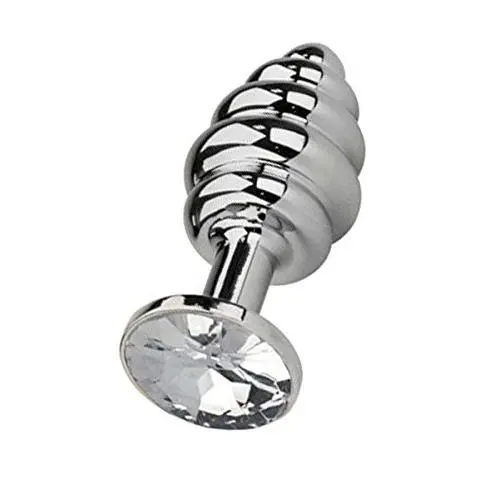 Loveria Hot!Stainless Steel Butt Anal Plug Cosplay Sex Game Increase Sex Fun for Women/lover/couple,Great gift (transparent) Loveria Hot!Stainless Steel Butt Anal Plug Cosplay Sex Game Increase Sex Fun for Women/lover/couple,Great gift (transparent)