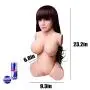 Life Size Full Body TPE Sex Doll for Men Male Masturbator Love Toy with 3 Openings - Lifelike Women Real Torso Pussy Ass Oral Blow Job Adult Sex Toy Super Soft Silicone Breast for Men Masturbation