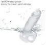 Liuyifo 7.28 Inch Silicone Waterproof Tools for Women with Strong Suction Cup Hands Free Tshirt