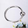 Cock Rings Stainless Steel Penis Rings Erection Enhancing Rings Sex Toys 27mm(Silver)
