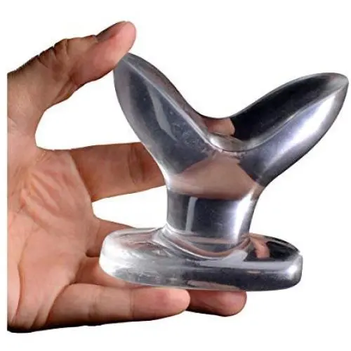 Master Series Anchored Clear Anal Plug Master Series Anchored Clear Anal Plug