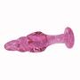 4.3 Inches Pink Glass Pleasure Wand for Anal Sex Play, Eastern Delights Small Anal Butt Plug for Beginner Starter