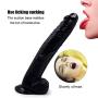 TTFAYQ 12 Inch Rěä&listǐc Silicone D-îDL&Ô Massage Wand for Women (Color : Black)